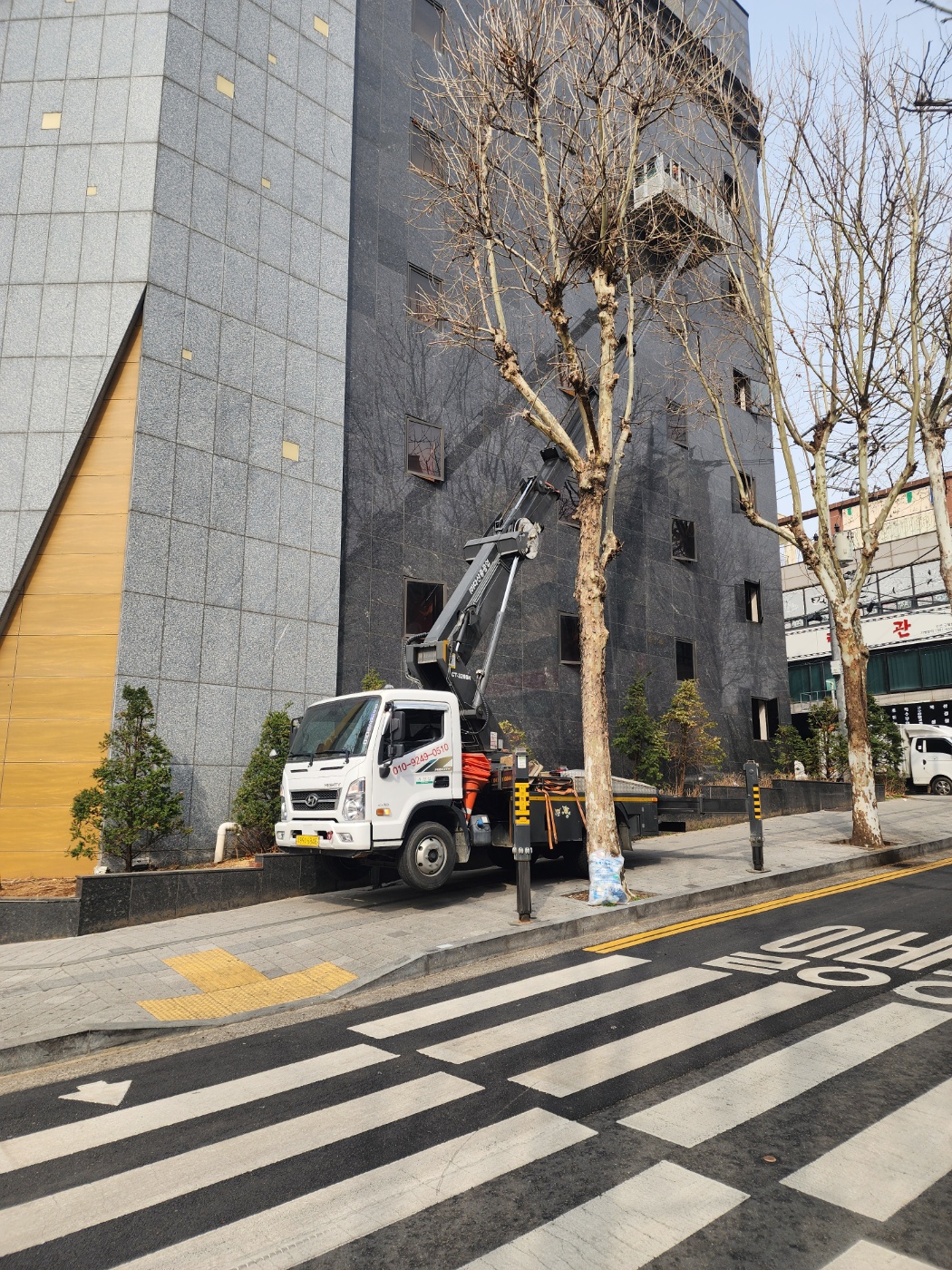 화성 스카이차 현장작업 3 - 고소작업 안전시공