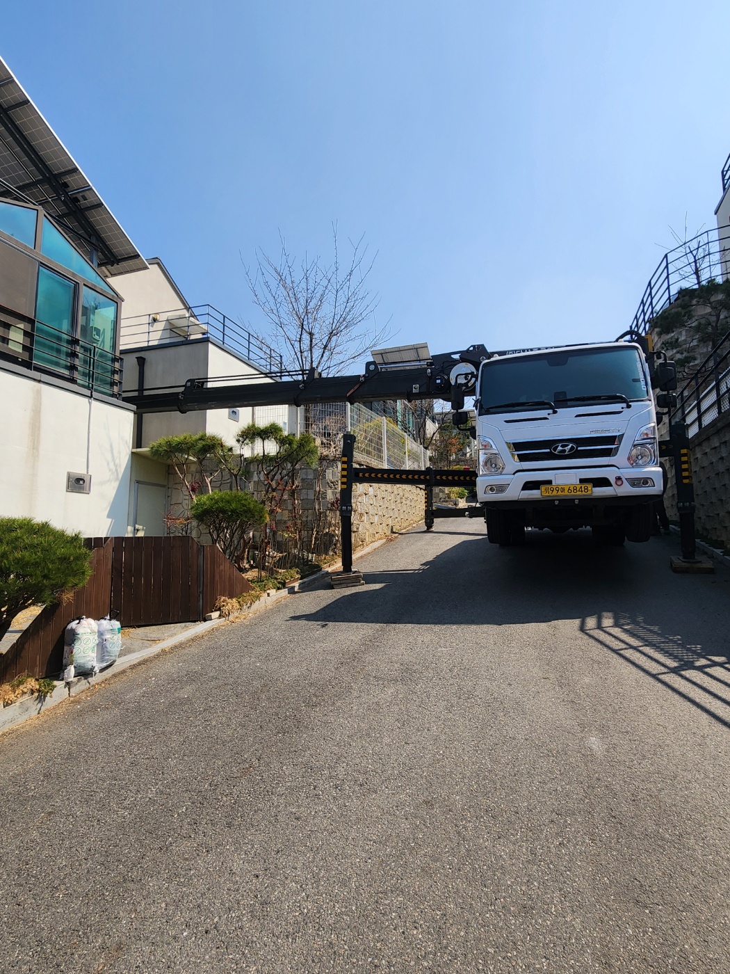 화성 스카이차 현장작업 4 - 고소작업 안전시공